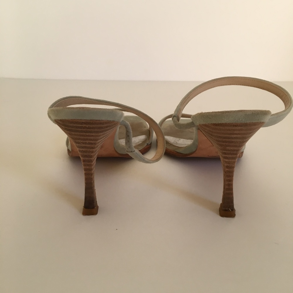 Bebe Blue Suede Sandals - Picture 4 of 4